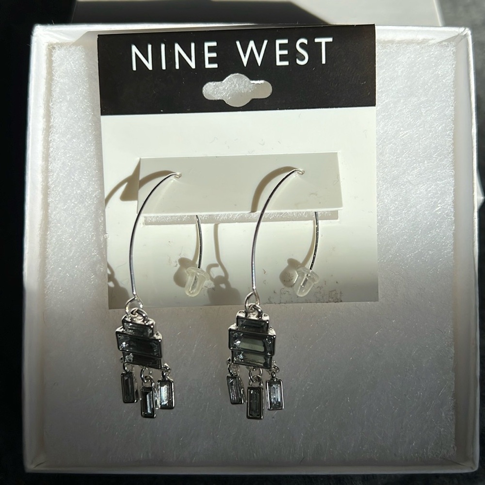 NINE WEST. never worn. rhinestone earing. super cute for your summer outfit.